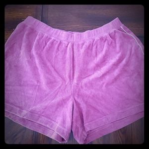 Women's Pink Corduroy Shorts